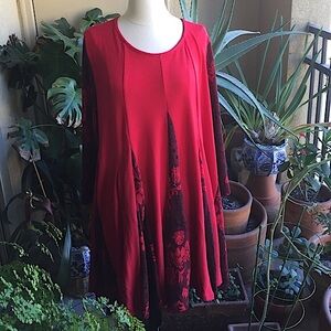 ❤️NWOT ZUILILY Sweater dress Bright Red❤️